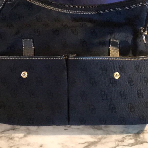 Dooney & Bourke Bags Finaldooney Bourke Black Fabric Leather Purse Poshmark